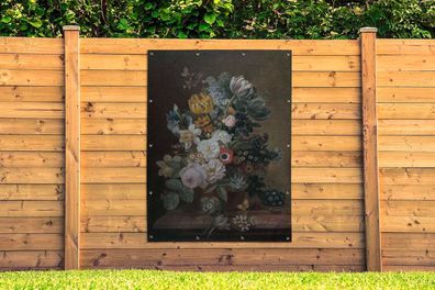Gartenposter - 120x160 cm - Stilleben mit Blumen - Gemälde von Eelke Jelles Eelkema