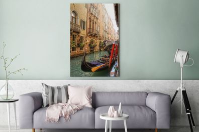 Leinwandbilder - 80x120 cm - Venedig - Italien - Gondel (Gr. 80x120 cm)