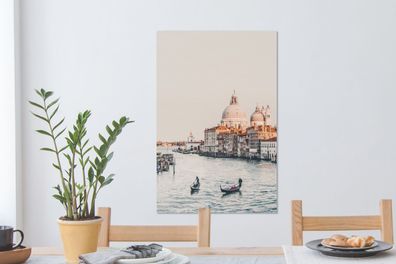 Leinwandbilder - 40x60 cm - Venedig - Boot - Italien (Gr. 40x60 cm)