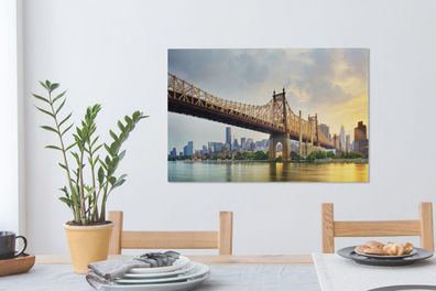 Leinwandbilder - 60x40 cm - New York - Queens - Manhattan (Gr. 60x40 cm)