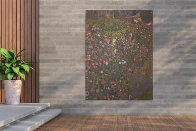 Gartenposter - 120x160 cm - Italienische Gartenbaulandschaft - Gustav Klimt