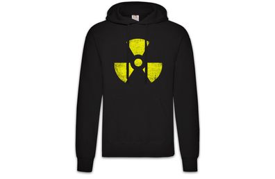 Black Radioactive Vintage Symbol Hoodie Kapuzenpullover Tbbt Logo Gothic Atom Atomar