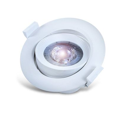 LED Einbaustrahler Schwenkbar inkl. 5W LED Leuchtmittel 380lm Rund Weiß
