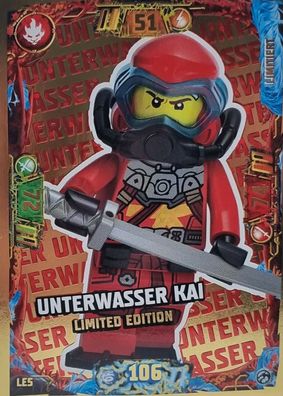 LEGO Ninjago Trading Card Game Limitierte Karte Nr. LE5 Unterwasser Kai