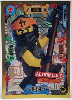 LEGO Ninjago Trading Card Game Limitierte Karte Nr. LE18 Action Cole