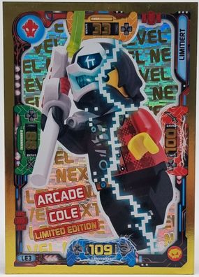 LEGO Ninjago Trading Card Game Limitierte Karte Nr. LE3 Arcade Cole