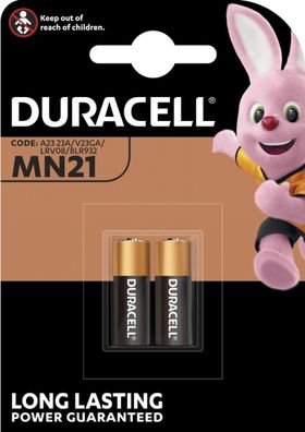 2x Duracell Alkaline Batterie MN21-A23-GP23A-L1028 - 2er Blister