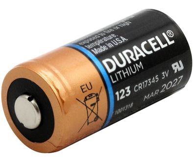 Duracell 3V Lithium Batterie 123 - DL123A/ CR123A/ CR17345 - 1400mAh - 1 Stück