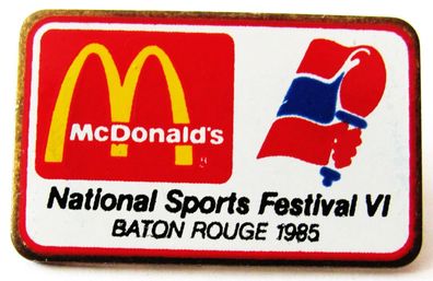 Mc Donald´s - National Sports Festival VI - Baton Rouge 1985 - Pin 26 x 16 mm