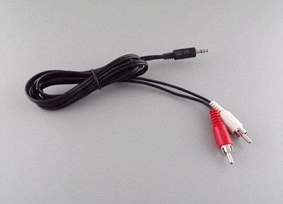 Audio Adapter Kabel Klinkenstecker 3,5mm Stereo > 2x Cinch Stecker 1,5m