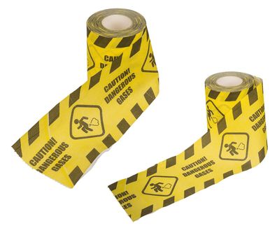 2 Rollen Fun Toilettenpapier Caution Dangerous Gases Klopapier Furz Piktrogramm
