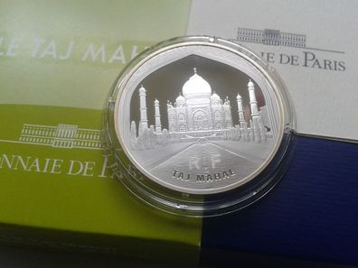 Original 10 euro 2010 PP Frankreich Taj Mahal 22,2g Silber Rarität