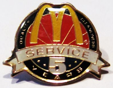 Mc Donald´s - Service 5 Years - Pin 25 x 21 mm