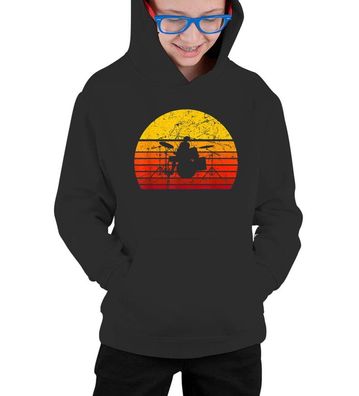 Kinder Hoodie Unisex-Drums Kinder Drumsticks Drummer