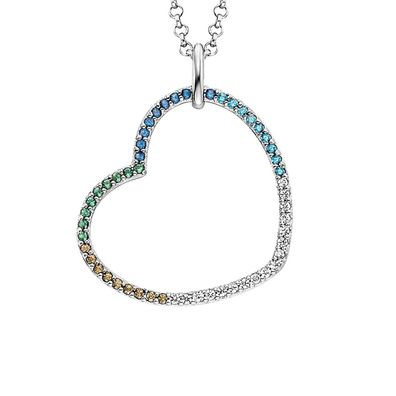 Engelsrufer Schmuck Damen-Halskette Regenbogen Herz Kühl ERN-HEARTCOOL-ZIM
