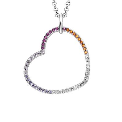 Engelsrufer Schmuck Damen-Collier Regenbogen Herz Warm ERN-HEARTWARM-ZIM