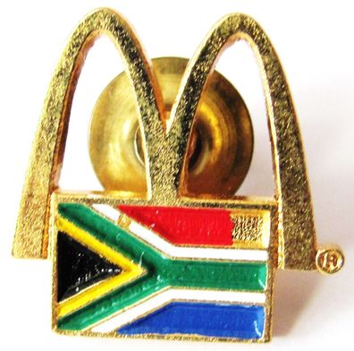 Mc Donald´s - Südafrika - Logo & Flagge - Pin 19 x 19 mm
