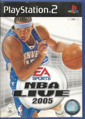 NBA Live 2005 (Sony PlayStation 2, 2004, DVD-Box) mit Anleitung, Zustand gut