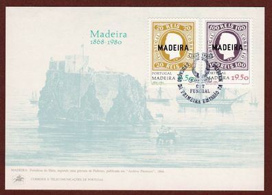 FDC Portugal Madeira 112. Jahrestag der ersten Markenausgabe Madeira 2.1.1980