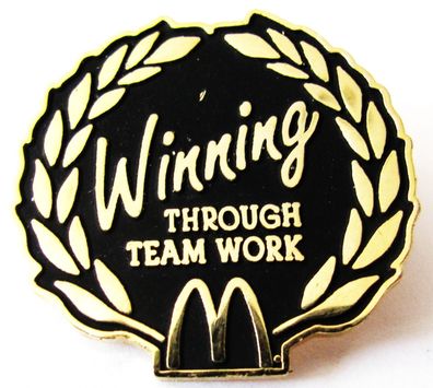 Mc Donald´s - Winning through Team Work - Pin 25 x 25 mm