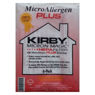 Original Kirby Filter 6er pack Universal Allergen Plus Filter (204814)