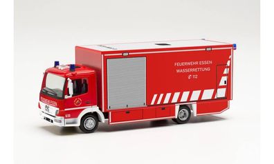 Herpa 096553 - Mercedes-Benz Atego Koffer-LKW - Feuerwehr Essen Wasserrettung. 1:87