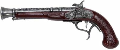 Historische Deko Pistole mit Griffverzierungen