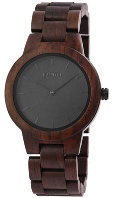 Raptor Holz Uhr Armbanduhr RA10208-003 braun schwarz