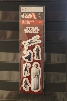 Star Wars-Sticker; 3D-Sticker; 3-D Embossed Stickers; Star Wars - Aufkleber