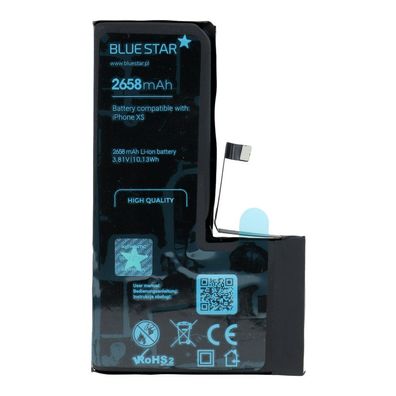 Bluestar Akku Ersatz kompatibel mit iPhone XS 2658mAh Li-lon Austausch Batterie Accu