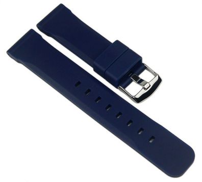 Minott Ersatzband Uhrenarmband 24mm Silikon Band Dunkelblau