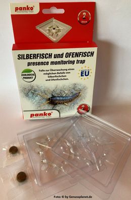 Silberfisch & Ofenfisch Klebefallen mit Lockstoff, Insektenfalle, Insekten Falle