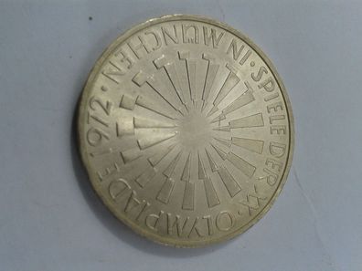10 Mark 1972 BRD Olympische Spiele München Spirale 625er Silber vz-st