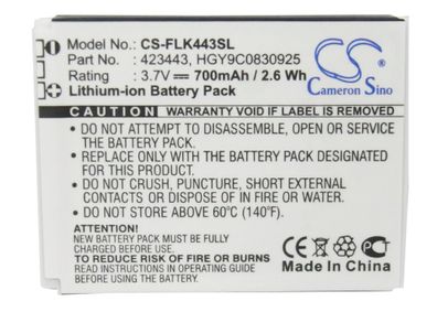 Ersatzakku - CS-FLK443SL - Foxlink 423443 / HGY9C0830925 - 3,7 Volt 700mAh Li-ion