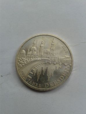 Original 10 euro 2006 A Silber 800 Jahre Stadt Dresden18g 925er Silber