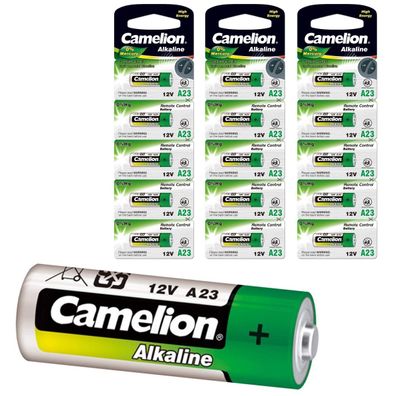 15x Batterie A23 (MN21, V13GA) Camelion Alkaline Funkfernbedienung, Alarmanlagen