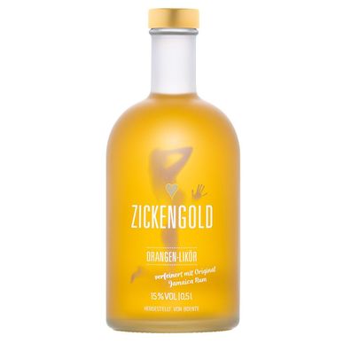 Zickengold Orangen-Likör mit Original Jamaica Rum
