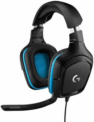 Logitech G432 Gaming-Headset, 7.1 Surround Sound, Kabel, PC/ Xbox One/ Nintendo