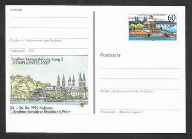 Ganzsache BRD Sonderpostkarte Briefmarkenbörse Rheinland Pfalz postfrisch Pso 26