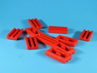 2412b LEGO® 10x Gitterfliese 1 x 2 rot