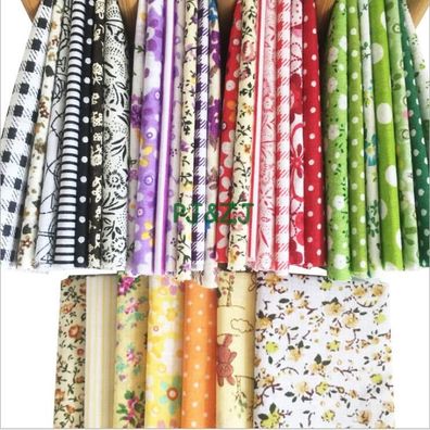 50Pcs 20 * 20Cm Stoffreste Bunt Baumwolle Stoffpaket Patchworkpaket Diy Zubehör Bn