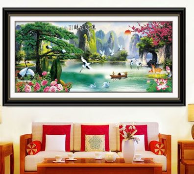 Diamond Painting Full Diamant Kreuzstich Stickerei Malerei Modern 120 * 50Cm Df