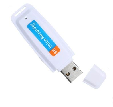 USB 2.0-Digital-Voice-Recorder-Flash-Laufwerk Mini-Audio-Pen, Diktiergerät, weiss