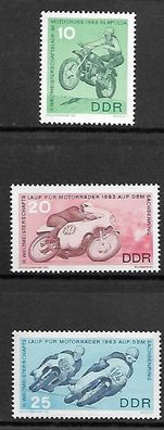 DDR postfrisch Michel-Nummer 972-974