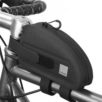 SAHOO Fahrradtasche am Fahrradrahmen mit Reißverschluss 0,3L schwarz