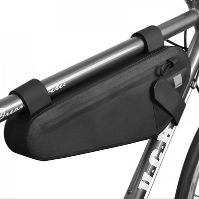 SAHOO Fahrradtasche unter dem Fahrradrahmen mit Reißverschluss 2L schwarz