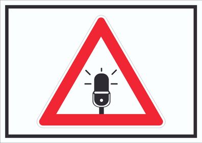 Achtung Audioüberwachung Schild Symbol