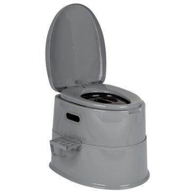 Bo-Camp Tragbare Toilette 7 L Grau