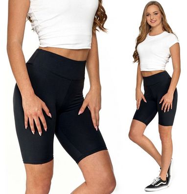 Moraj Radlerhose Damen Unterhose Hotpants Blickdicht Kurze Fitness Leggings