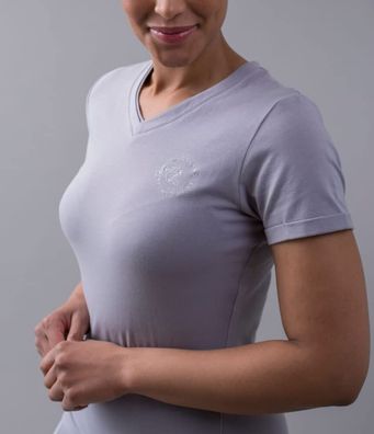 Kingsland ovelia T-Shirt mit V-Ausschnitt für Damen Grey Sleet Sommer 2022